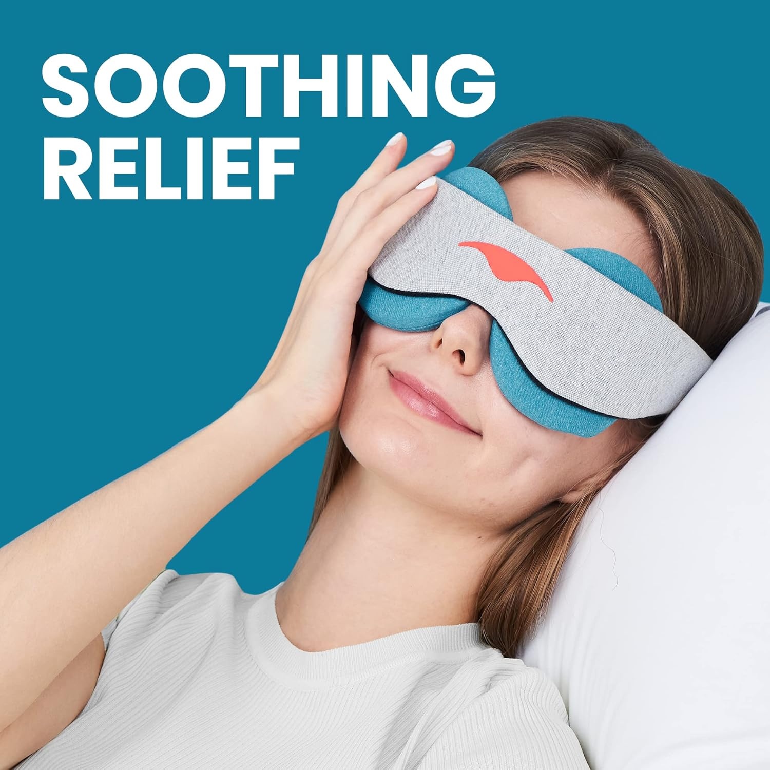 image:imageManta Cool Sleep Mask Blackout Eye Mask with Reusable Cooling Pads Zero Eye Pressure and Adjustable Strap for Soothing Cool Relief