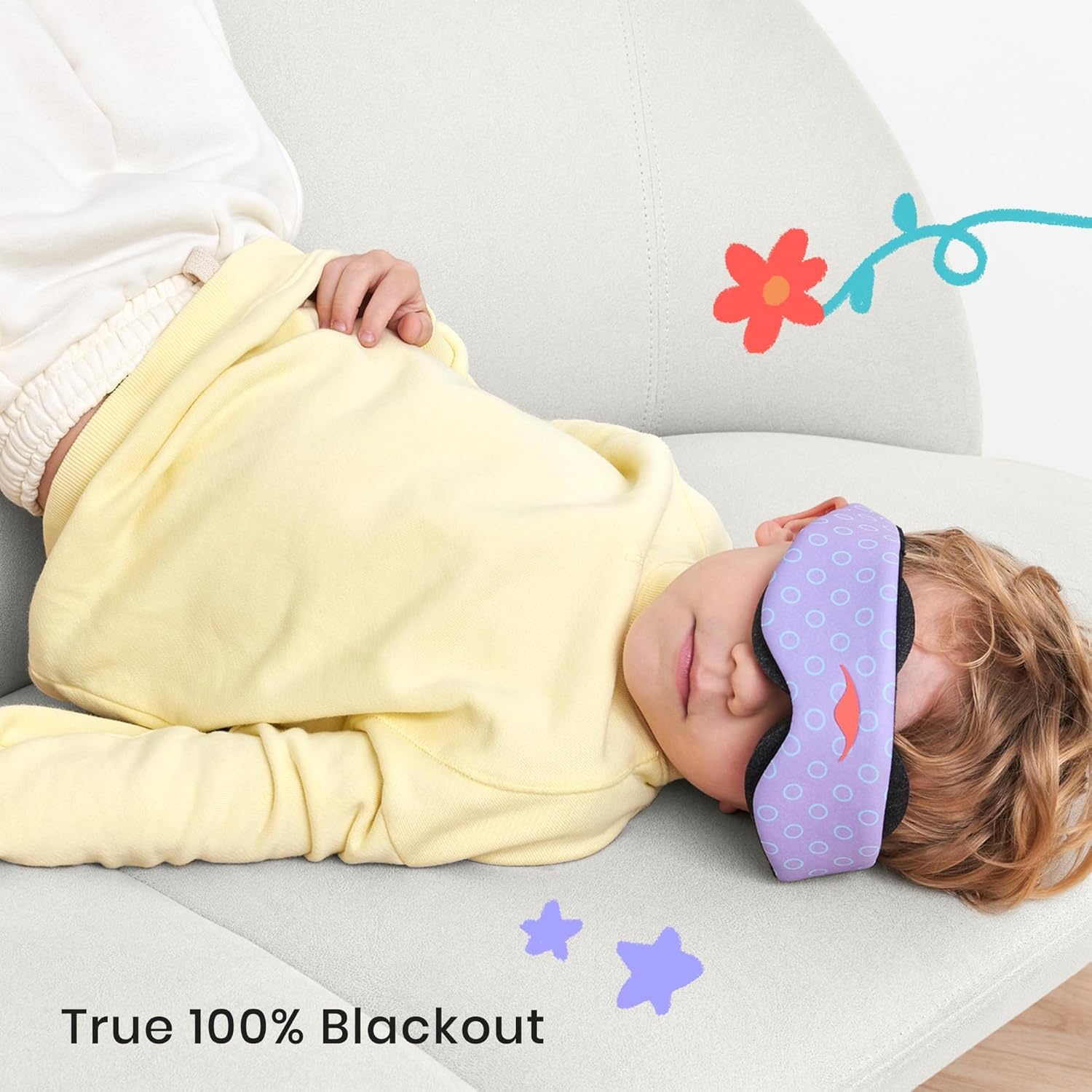 image:imageManta Kids Sleep Mask Comfy amp Cute Blackout Sleeping Mask with Adjustable Eye Cups Soft amp Breathable Machine Washable Kids Eye Mask for Girls Boys Toddler Aged 6 PeriwinklePeriwinkle