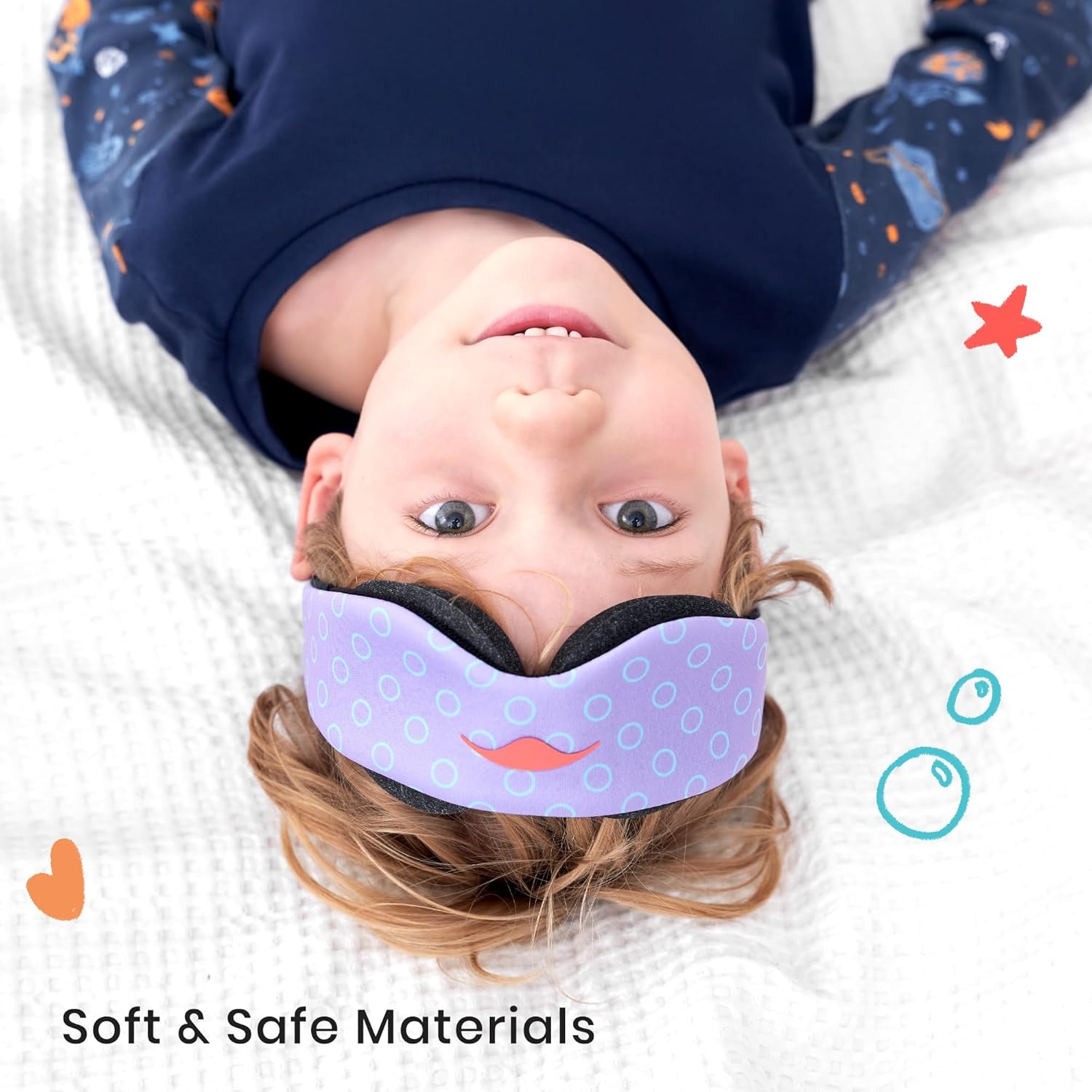 image:imageManta Kids Sleep Mask Comfy amp Cute Blackout Sleeping Mask with Adjustable Eye Cups Soft amp Breathable Machine Washable Kids Eye Mask for Girls Boys Toddler Aged 6 PeriwinklePeriwinkle