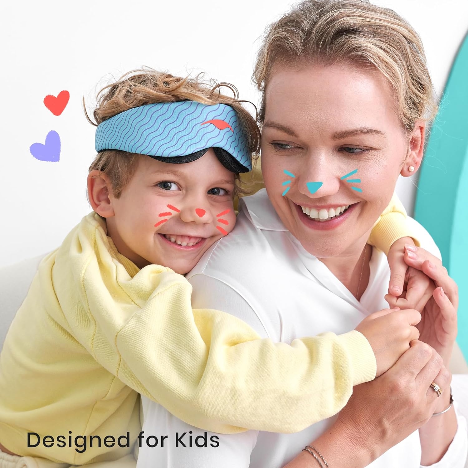 image:imageManta Kids Sleep Mask Comfy amp Cute Blackout Sleeping Mask with Adjustable Eye Cups Soft amp Breathable Machine Washable Kids Eye Mask for Girls Boys Toddler Aged 6 PeriwinkleArctic Blue