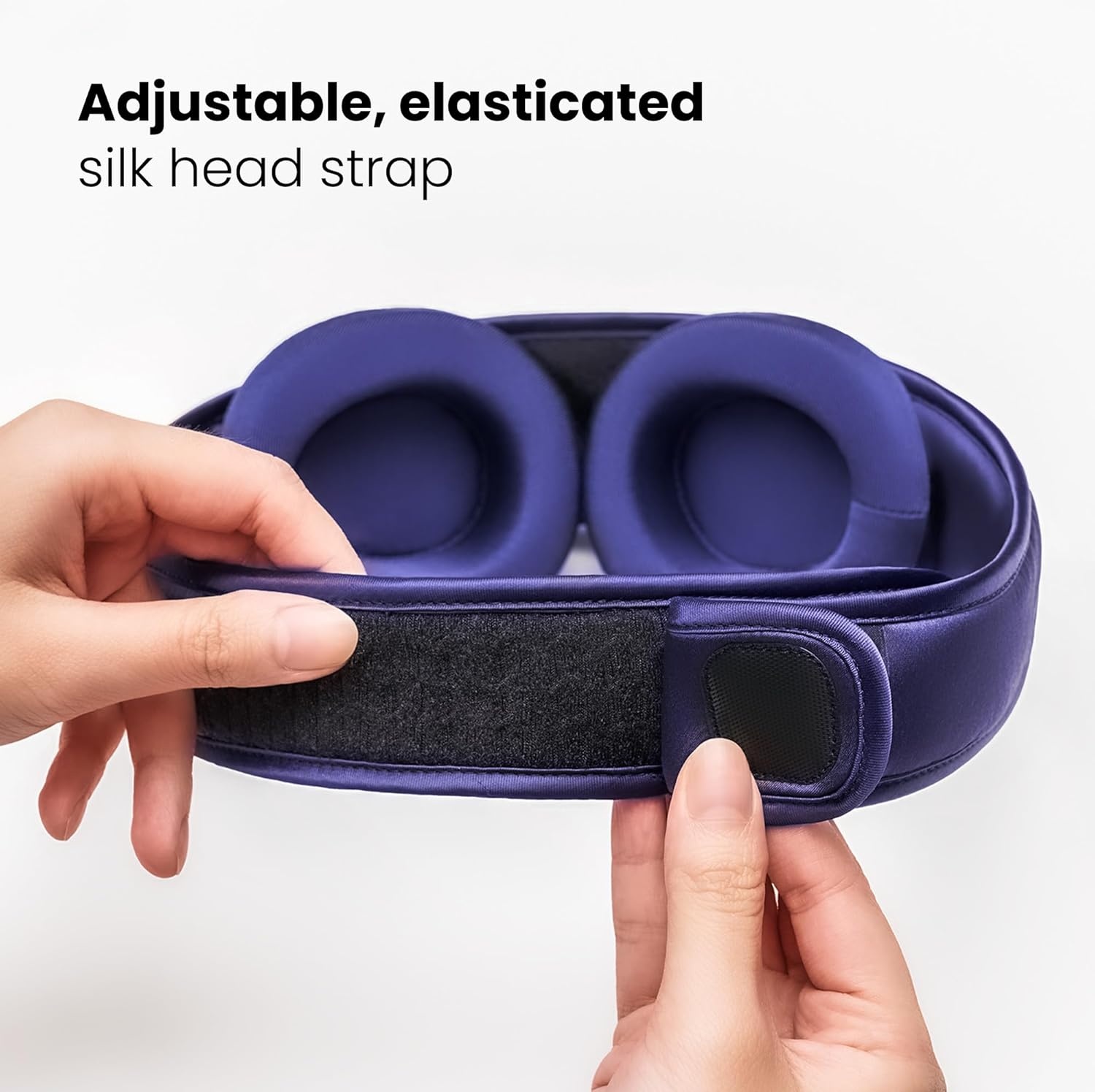 image:imageManta Silk Sleep Mask Premium 22 Momme Silk Eye Mask Designed for Blackout Comfort Breathable and Washable Adjustable Fit PurplePurple