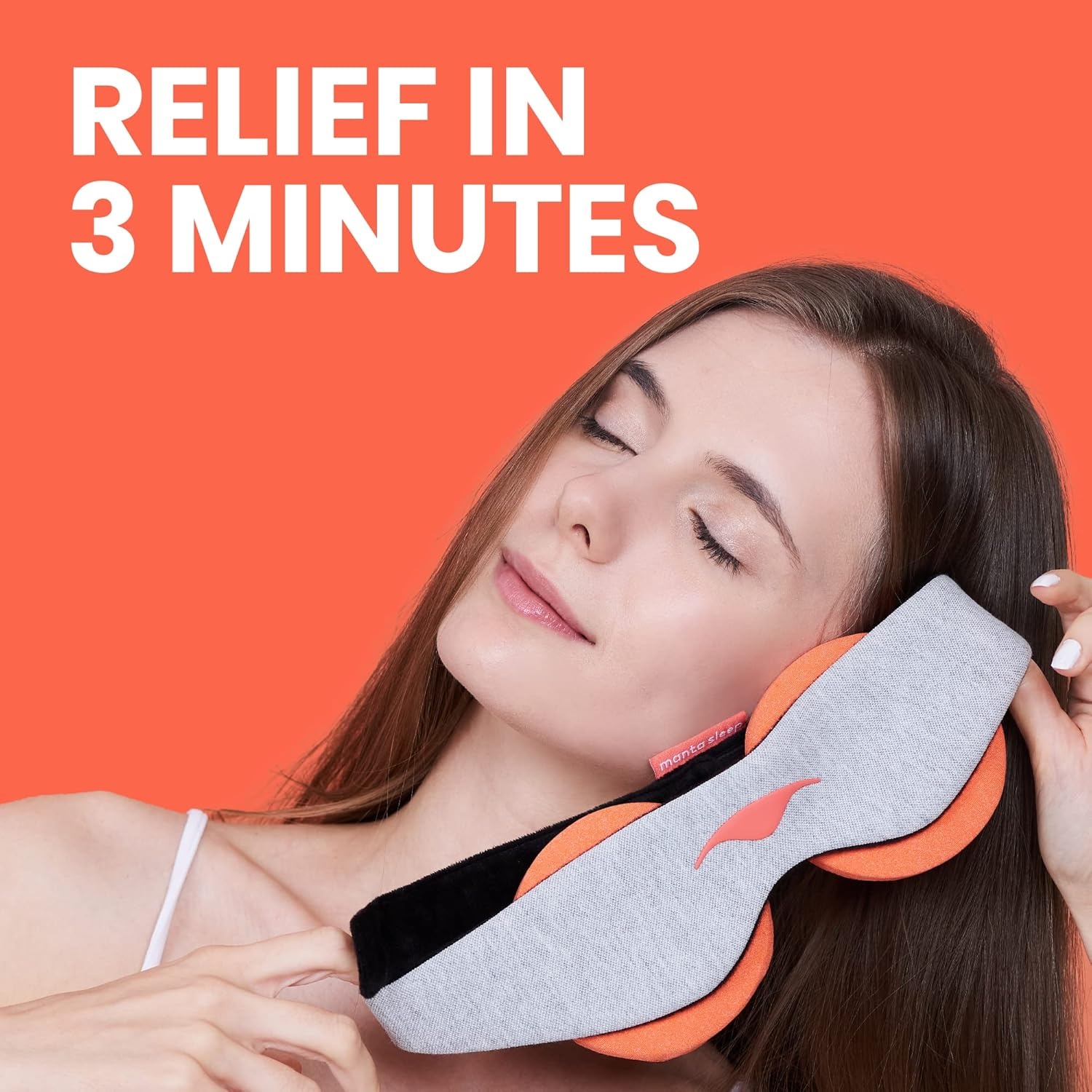 image:imageManta Steam Sleep Mask Reusable NearBlackout Sleeping Mask for Relaxation amp Restful Sleep Adjustable Microwavable Steam Eye Cups for Natural Hydration Eye Strain amp Sinus Relief