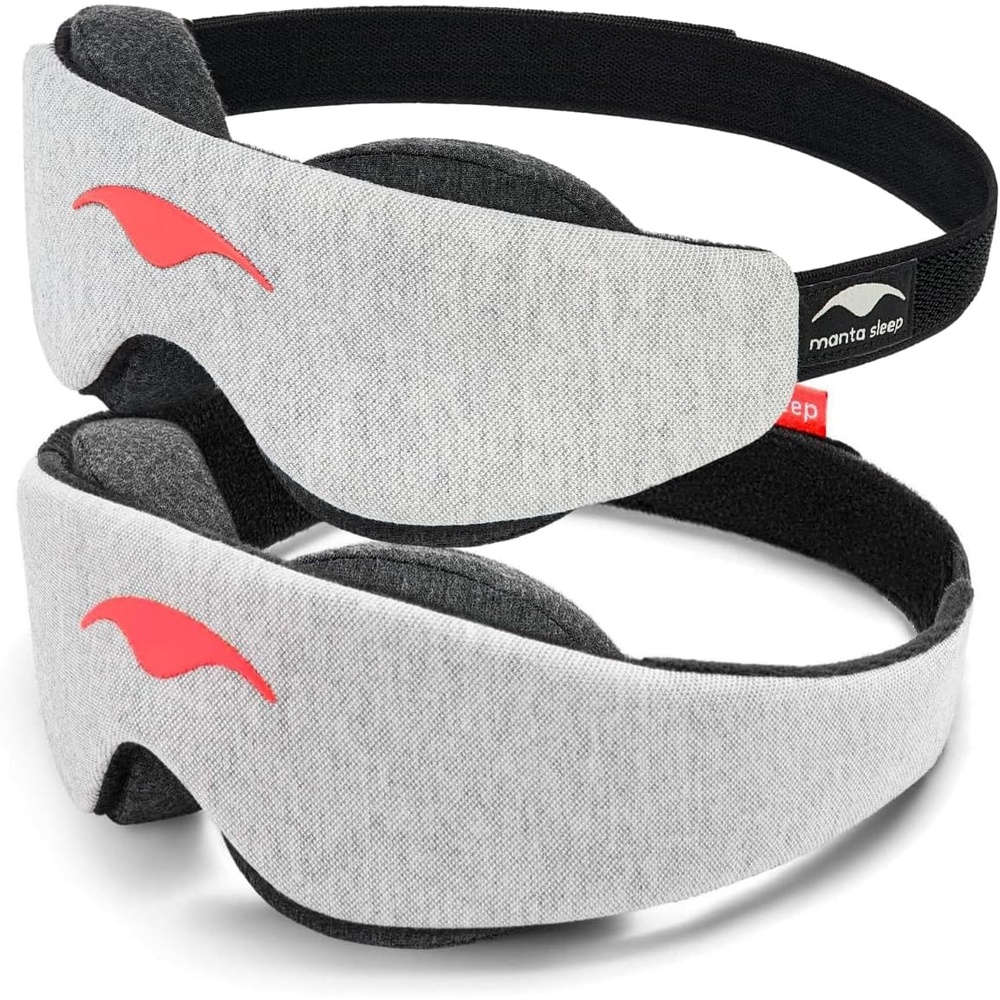 image:imageManta Sleep Dream Duo Bundle Manta Sleep Mask Manta Slim Sleep Mask 100 Total Blackout Fully Adjustable Zero Eye Pressure Eye Mask for Sleeping Deep Rest Travel Napping
